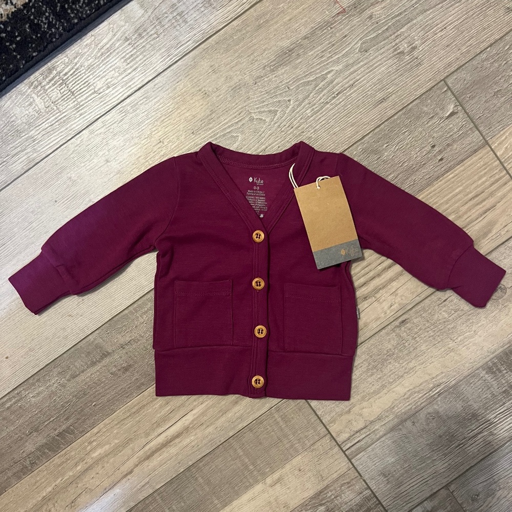 NWT Kyte Baby Jersey Cardigan